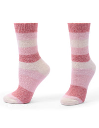 HUE Tonal Stripe Cable Boot Sock