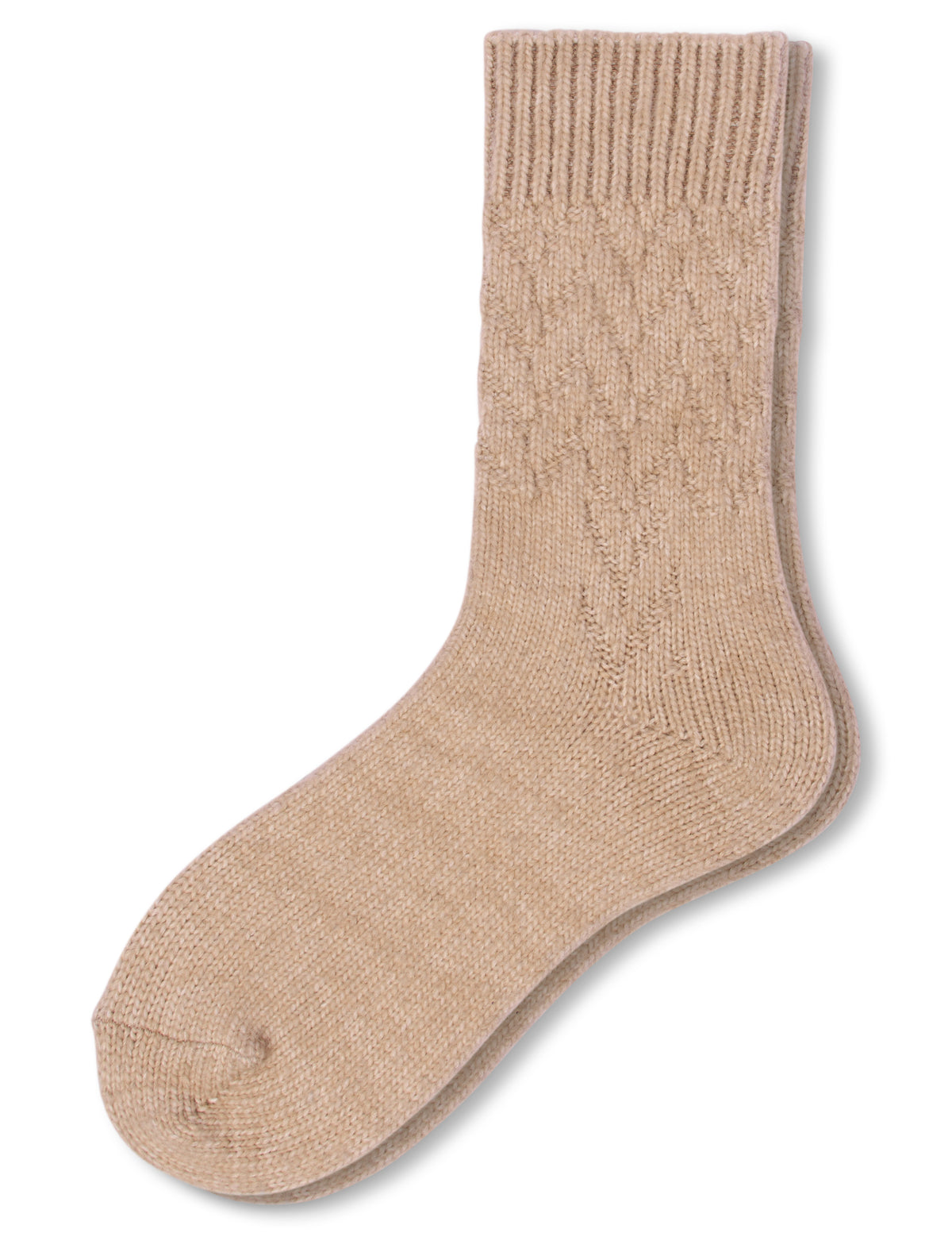 HUE Textured Cable Boot Sock