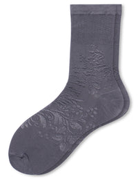 HUE Textured Floral Sock