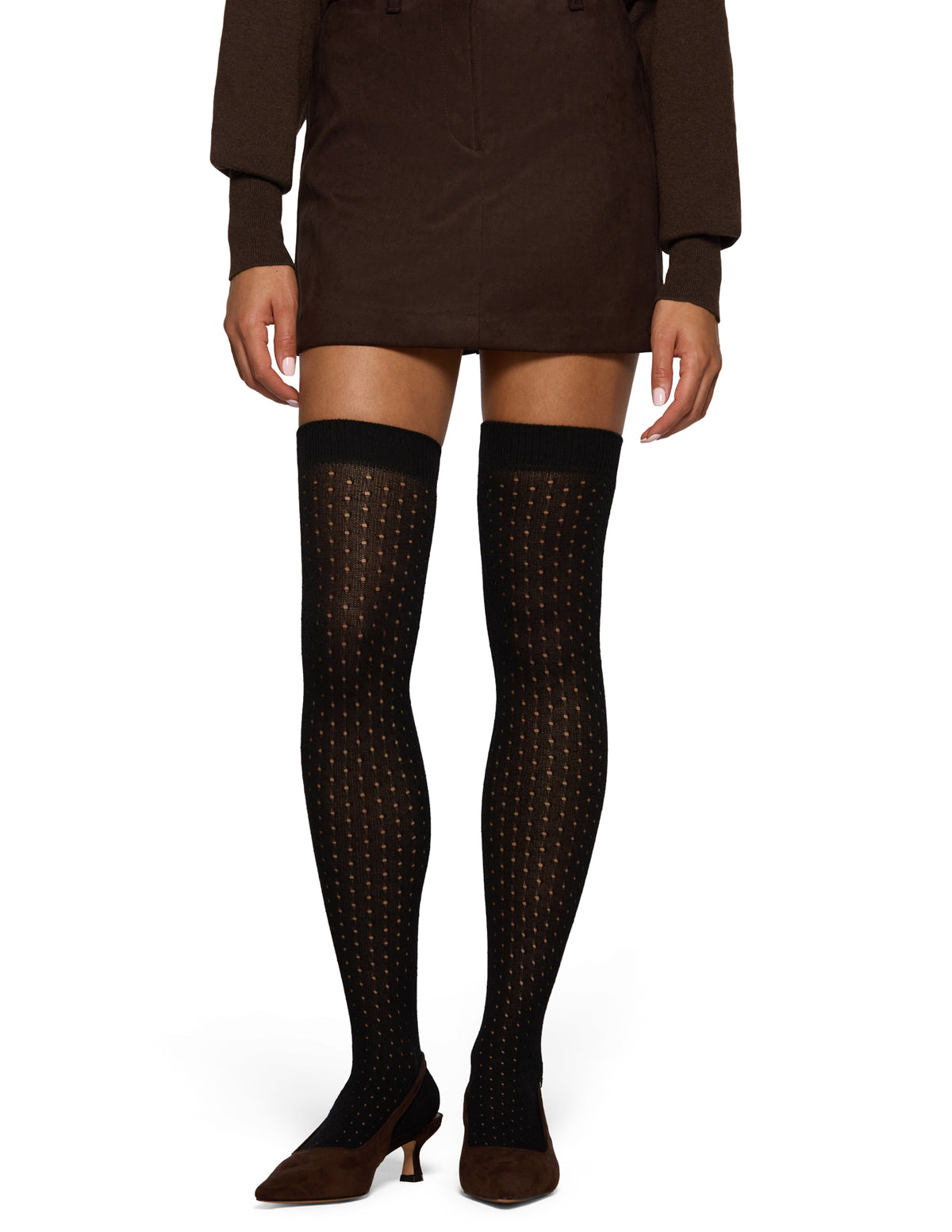 HUE Pointelle Over The Knee Sock