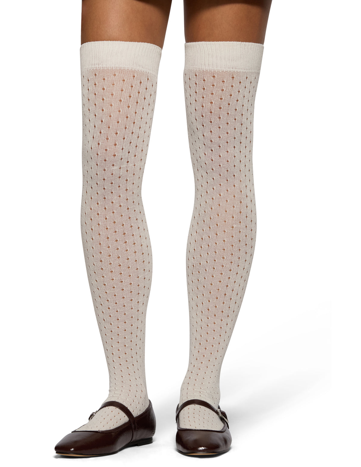 HUE Pointelle Over The Knee Sock