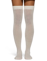 HUE Pointelle Over The Knee Sock