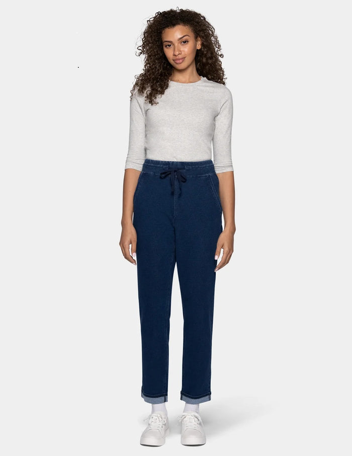 HUE Terry-Soft Denim Jogger