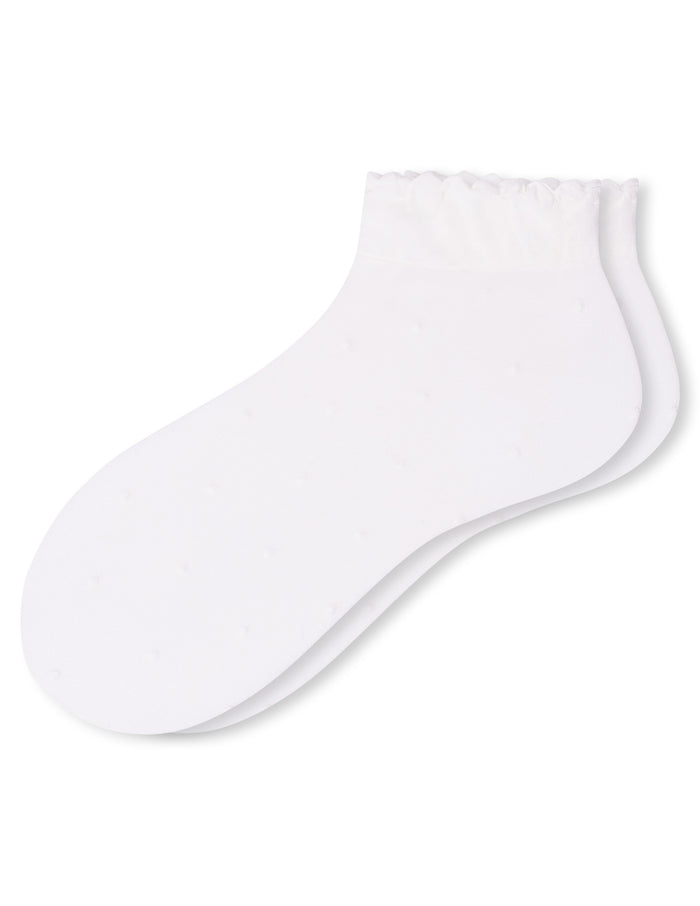HUE Sheer Pindot Anklet