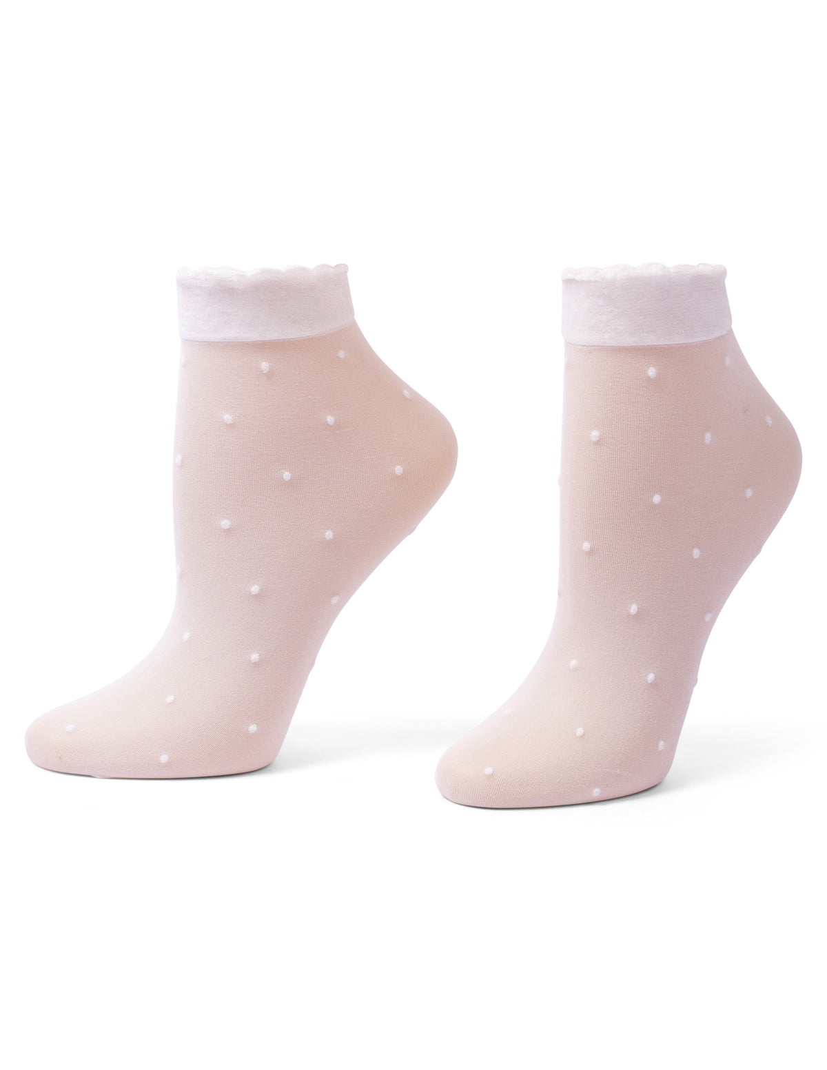 HUE Sheer Pindot Anklet