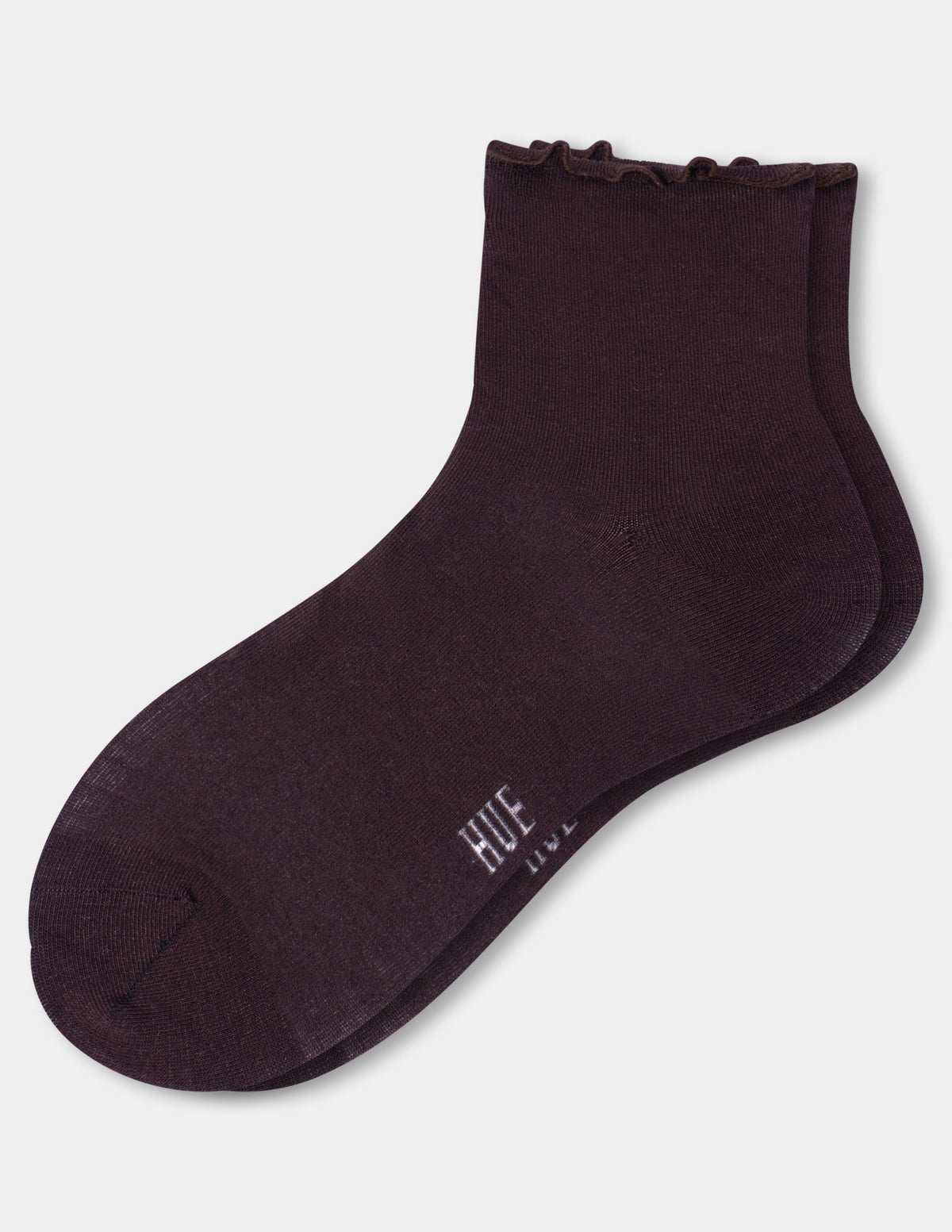 HUE Ruffle Edge Ankle Sock