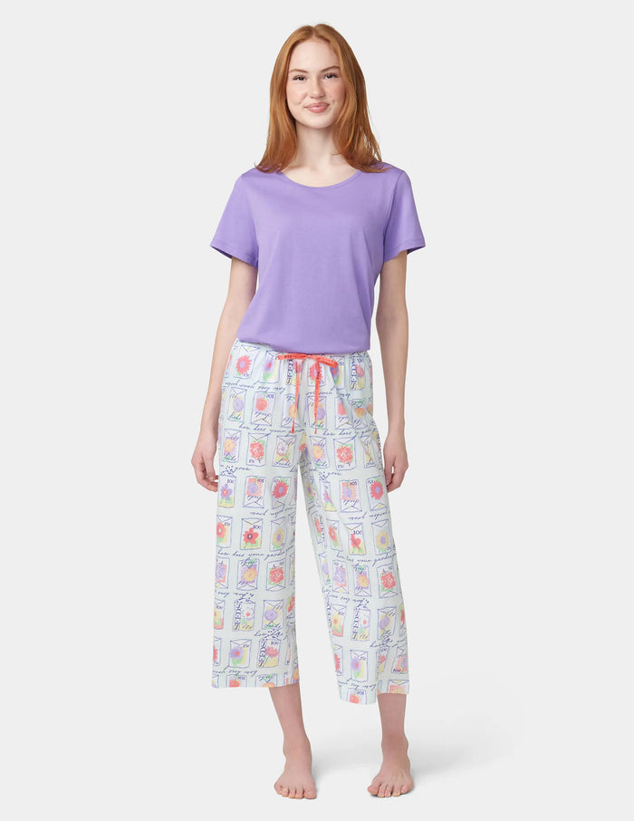 HUE Garden Seeds Pajama Capri