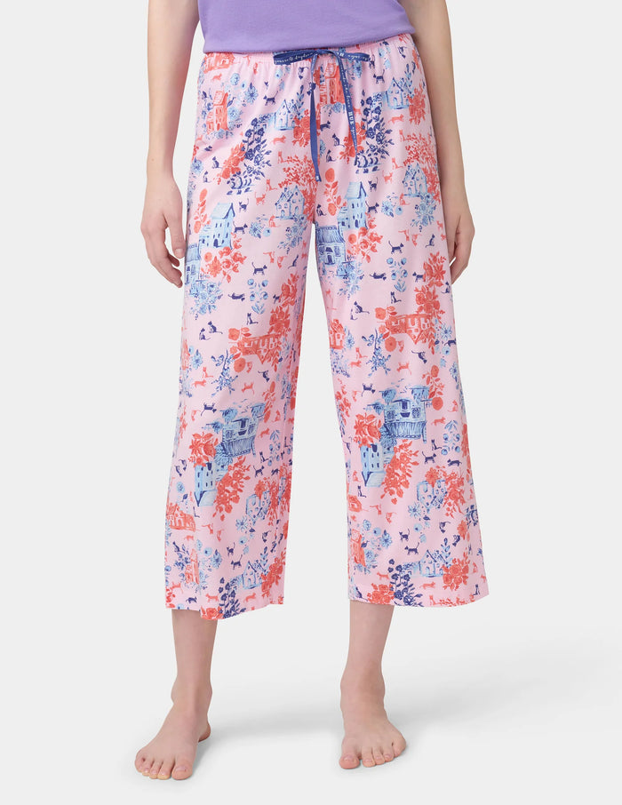 HUE Kittyville Toile Pajama Capri