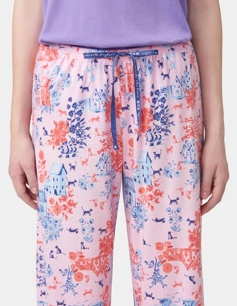 HUE Kittyville Toile Pajama Capri