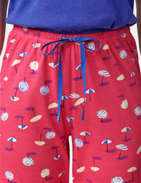 HUE Beach Umbrella Pajama Bermuda Short
