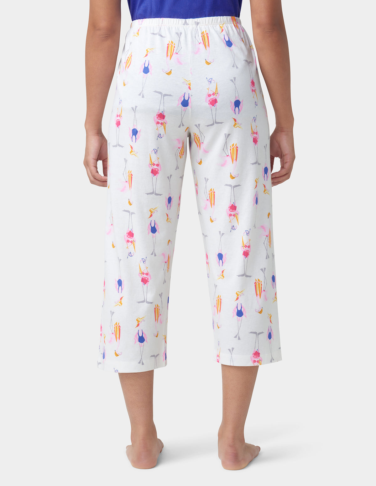 HUE Beach Flamingos Pajama Capri