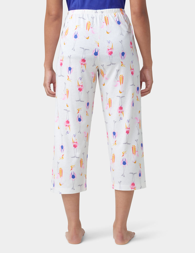 HUE Beach Flamingos Pajama Capri
