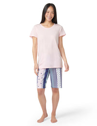 HUE Solid Short Sleeve Scoop Neck Pajama Tee