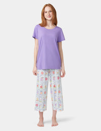 HUE Solid Short Sleeve Scoop Neck Pajama Tee