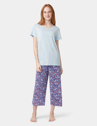 HUE Solid Short Sleeve Scoop Neck Pajama Tee