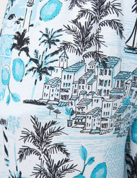 HUE 2-Piece Ocean City Tee And Capri Pajama Set