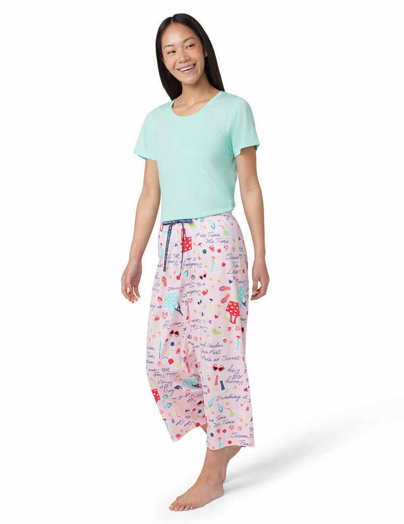 HUE Beach Day Dream Pajama Capri