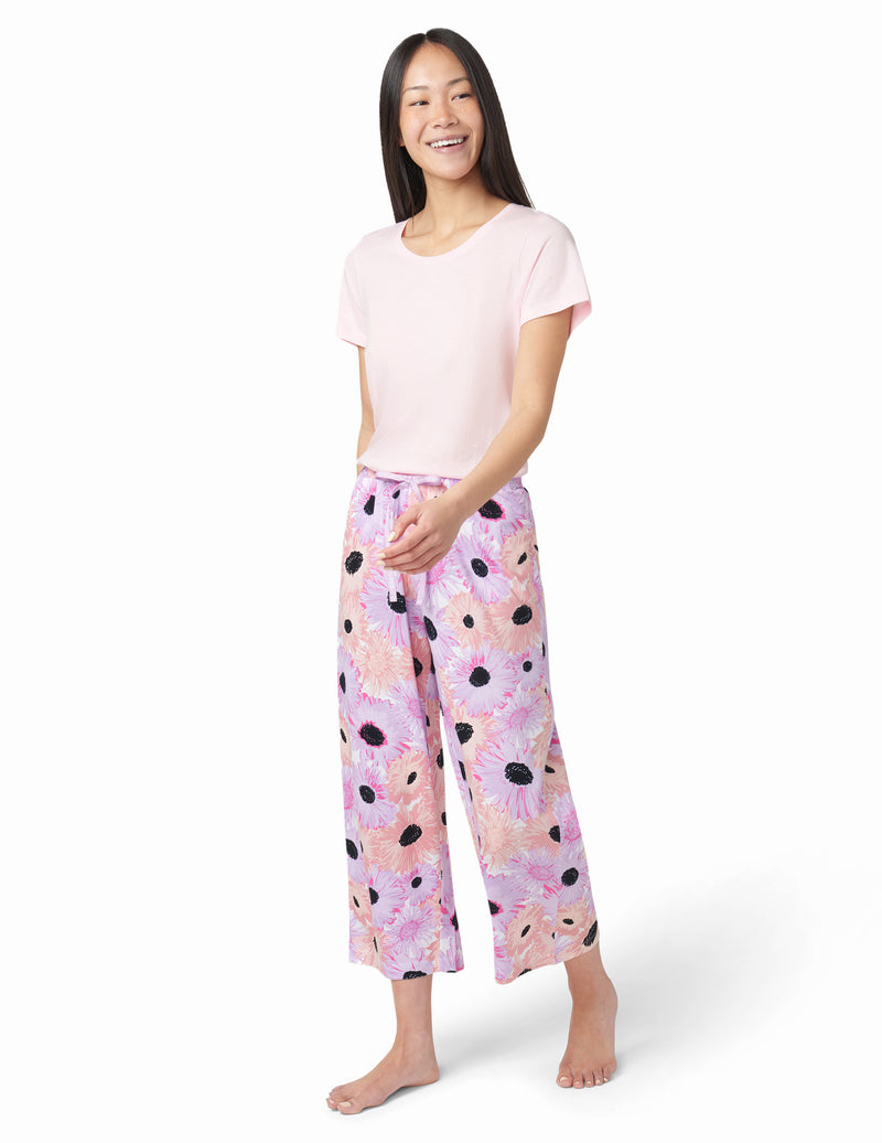 HUE Daisy Delight Pajama Capri