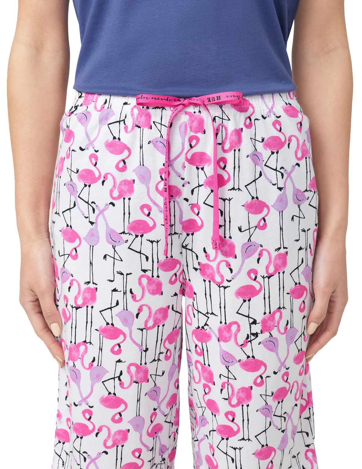 HUE Flamingo Strut Pajama Bermuda Short