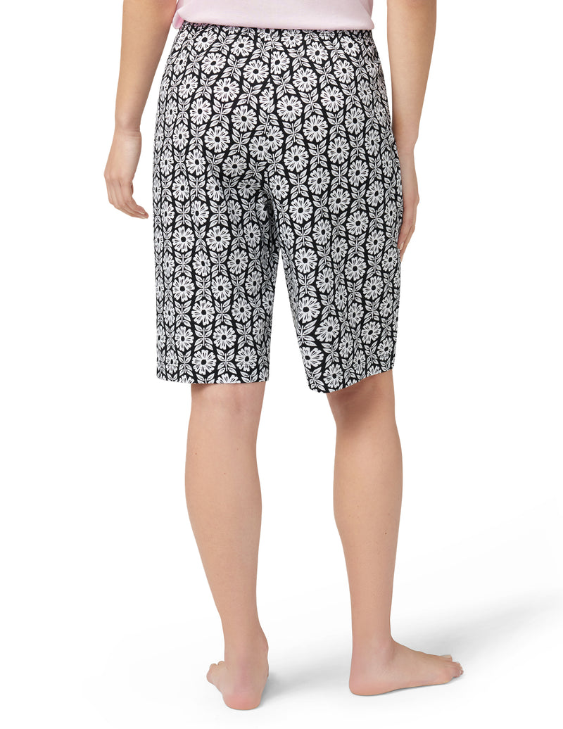 HUE Happy Fields Floral Pajama Bermuda Short