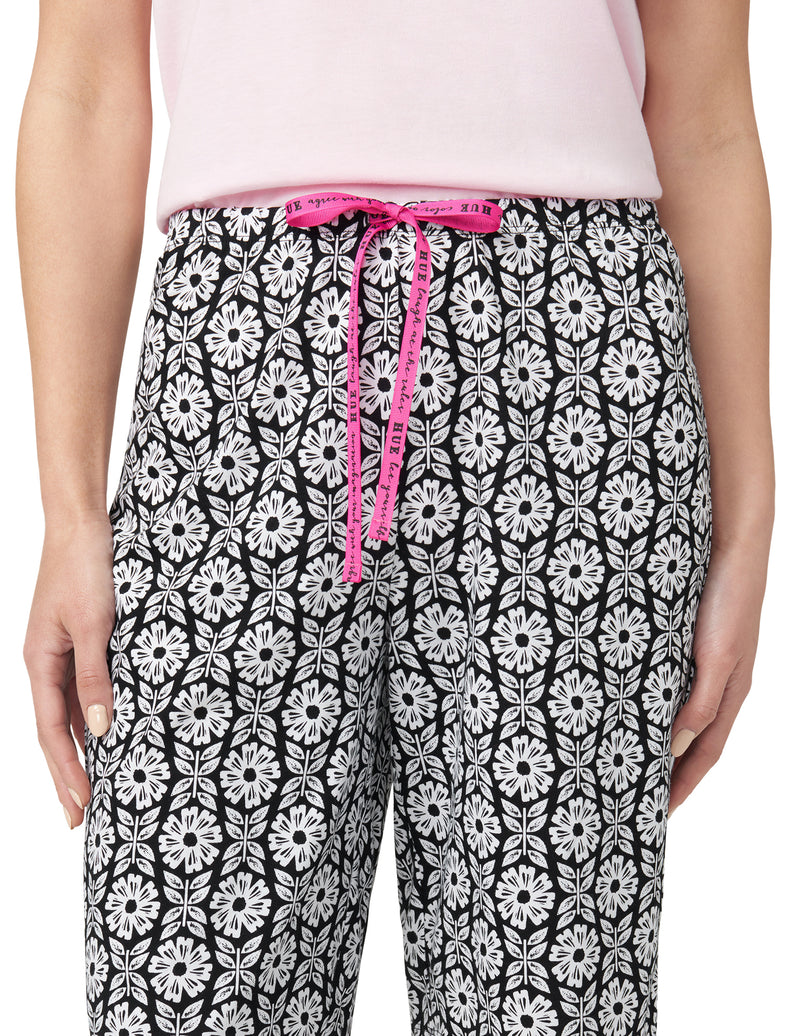 HUE Happy Fields Floral Pajama Bermuda Short