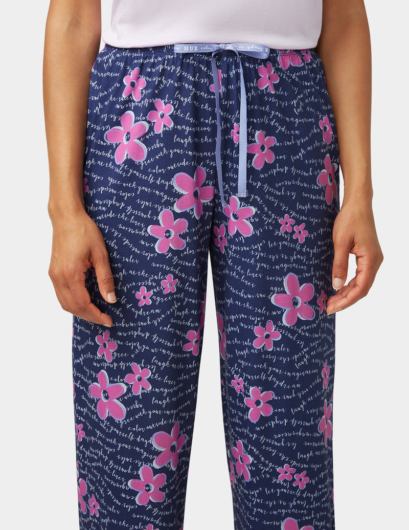 HUE Floral Lyrics Pajama Pant