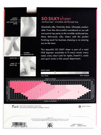 HUE So Silky Sheer Control Top with Invisible Reinforced Toe Pantyhose-12 Denier