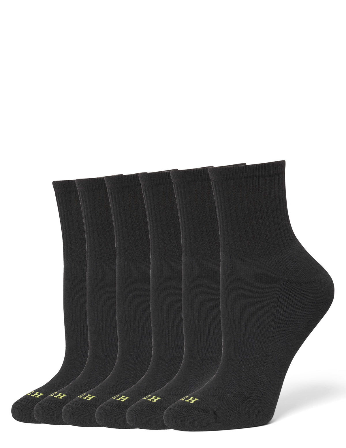 HUE Sport Mini Crew Sock 6 Pair Pack