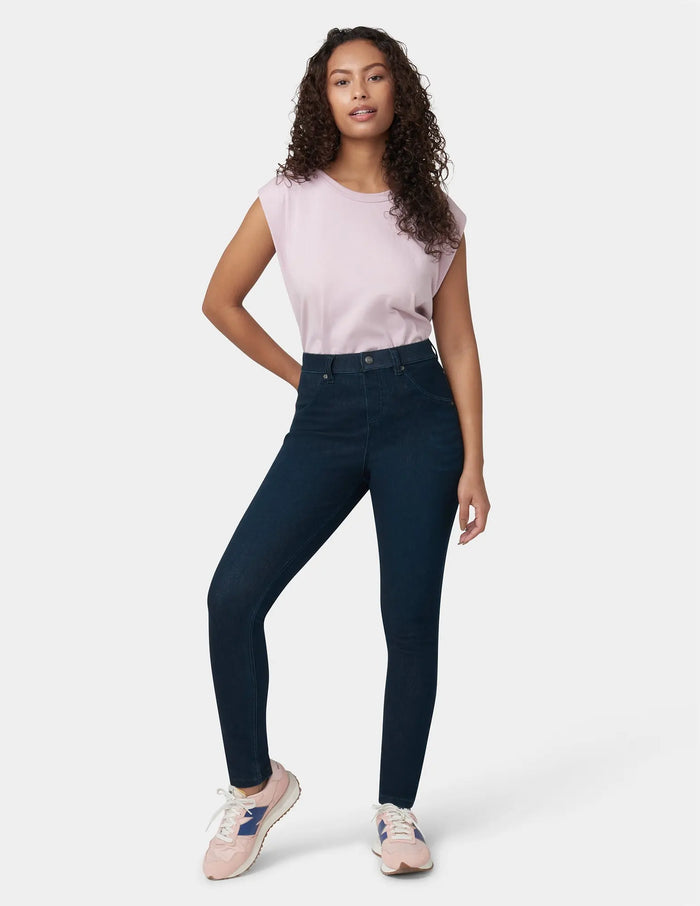 Legging en denim ultra doux taille haute HUE Curvy