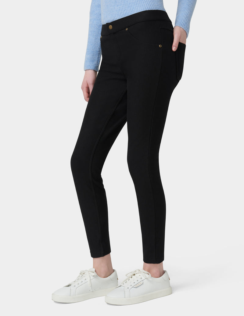 Fleece Lined Denim Legging