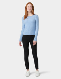 Fleece Lined Denim Legging