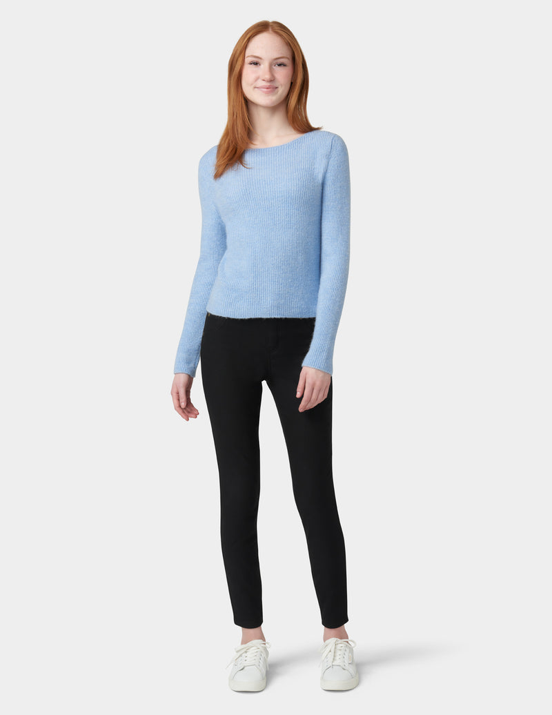 Fleece Lined Denim Legging