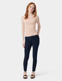 Fleece Lined Denim Legging