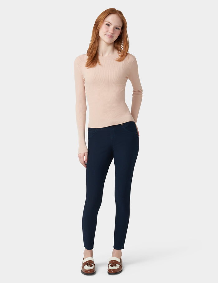 Fleece Lined Denim Legging