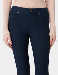 Fleece Lined Denim Legging