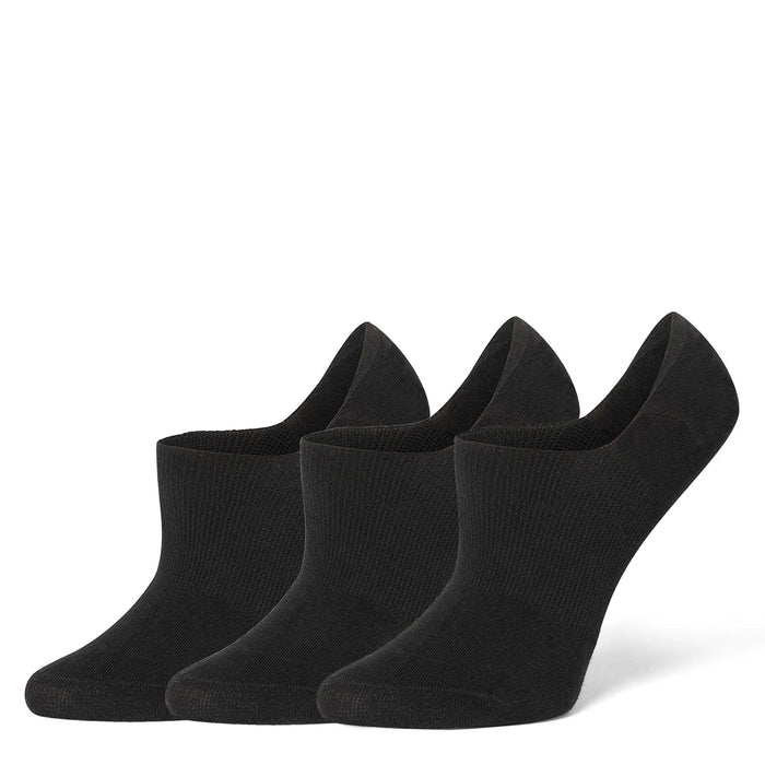 HUE 3-Pair Pack Cotton No Show Arch Hug Sock