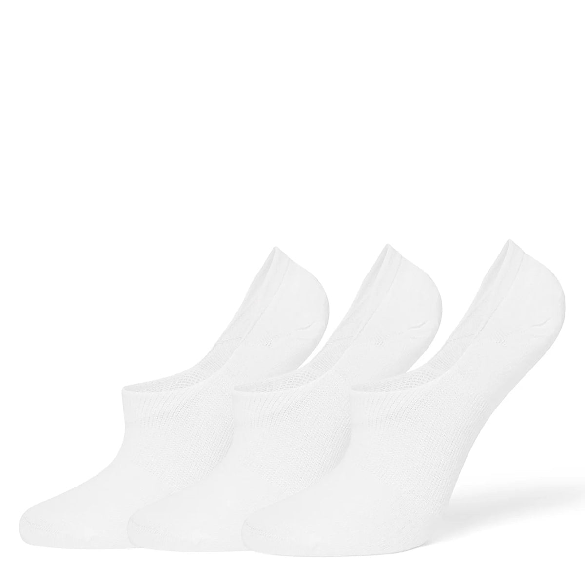 HUE 3-Pair Pack Cotton No Show Arch Hug Sock