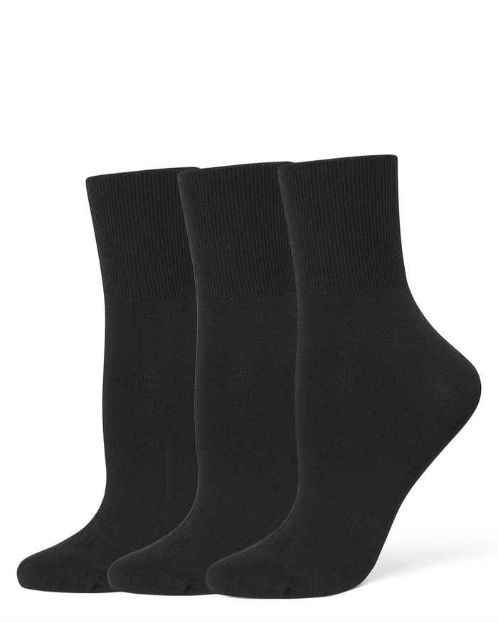 HUE 3-Pair Pack Bobby Sock