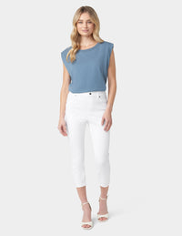 HUE Hi-Rise Ultra Soft Denim Capri