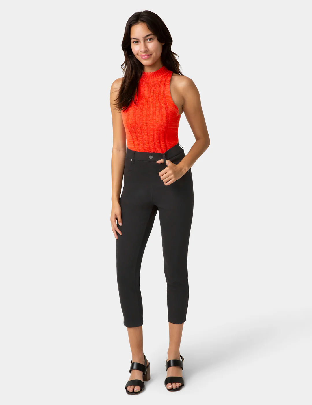 HUE Hi-Rise Ultra Soft Denim Capri