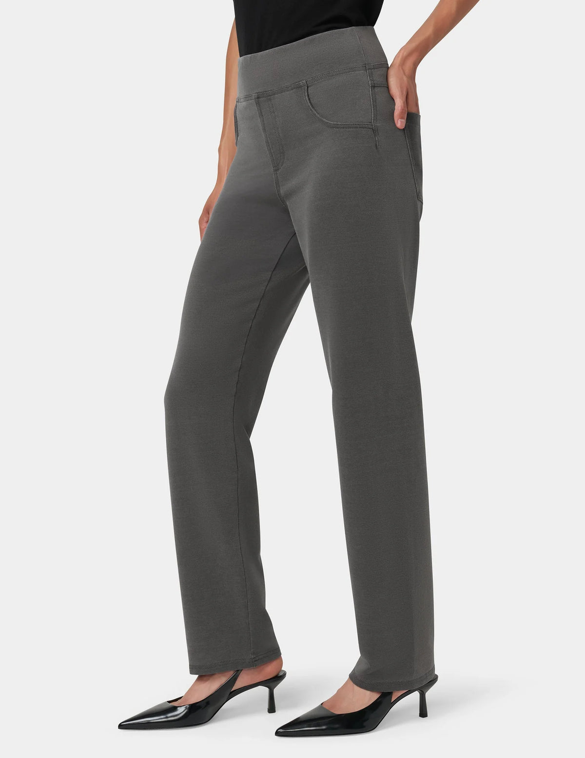 HUE Game-Changing Hi-Rise Straight Legging