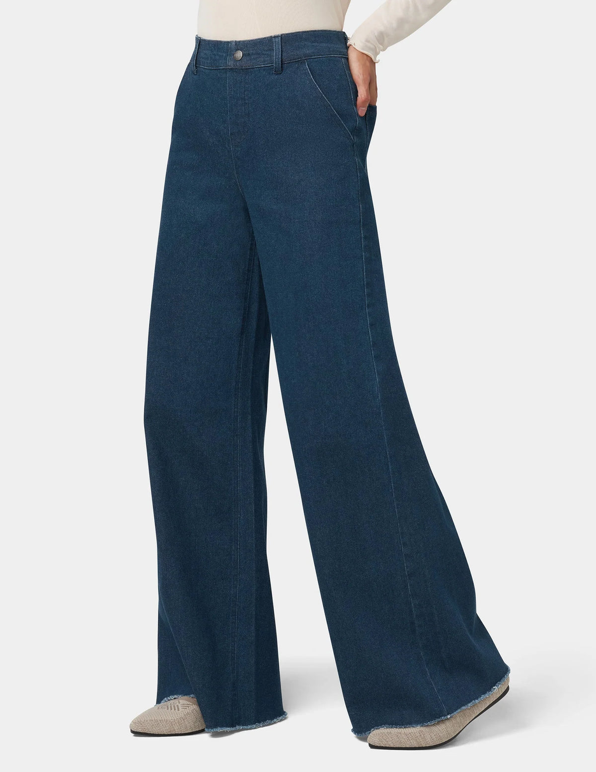 HUE Olivia Wide Leg Denim Pant