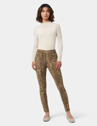 HUE Ultra Soft Mixed Animal Denim Legging