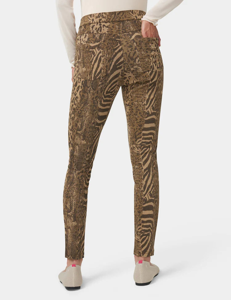 HUE Ultra Soft Mixed Animal Denim Legging