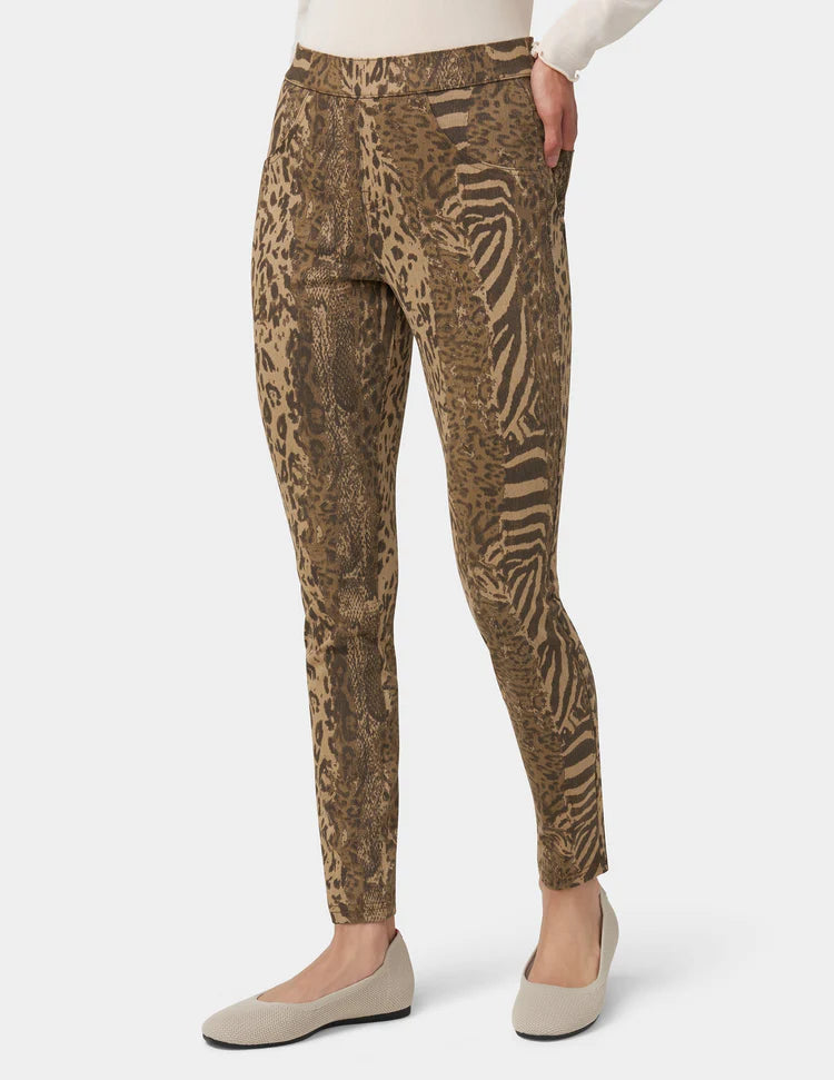 HUE Ultra Soft Mixed Animal Denim Legging
