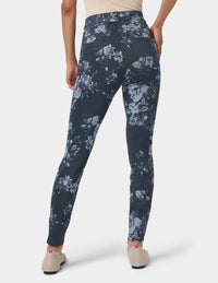 HUE Ultra Soft Blue Roses Denim Legging