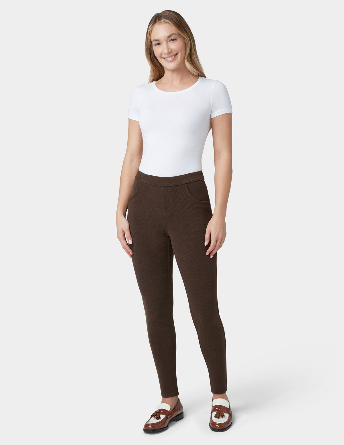 HUE Butter Twill Jean Style Legging