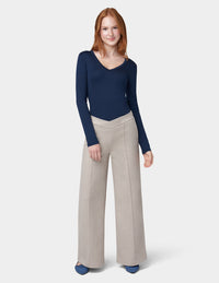 HUE Pull-On Wide Leg Pant