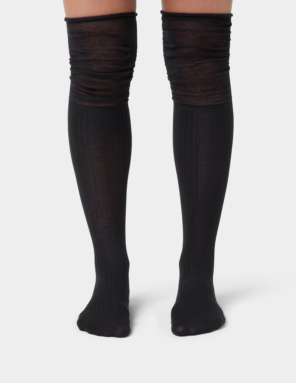 HUE Slouched Ribbed Over The Knee Sock