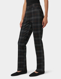 HUE Plaid Pull-On Trouser